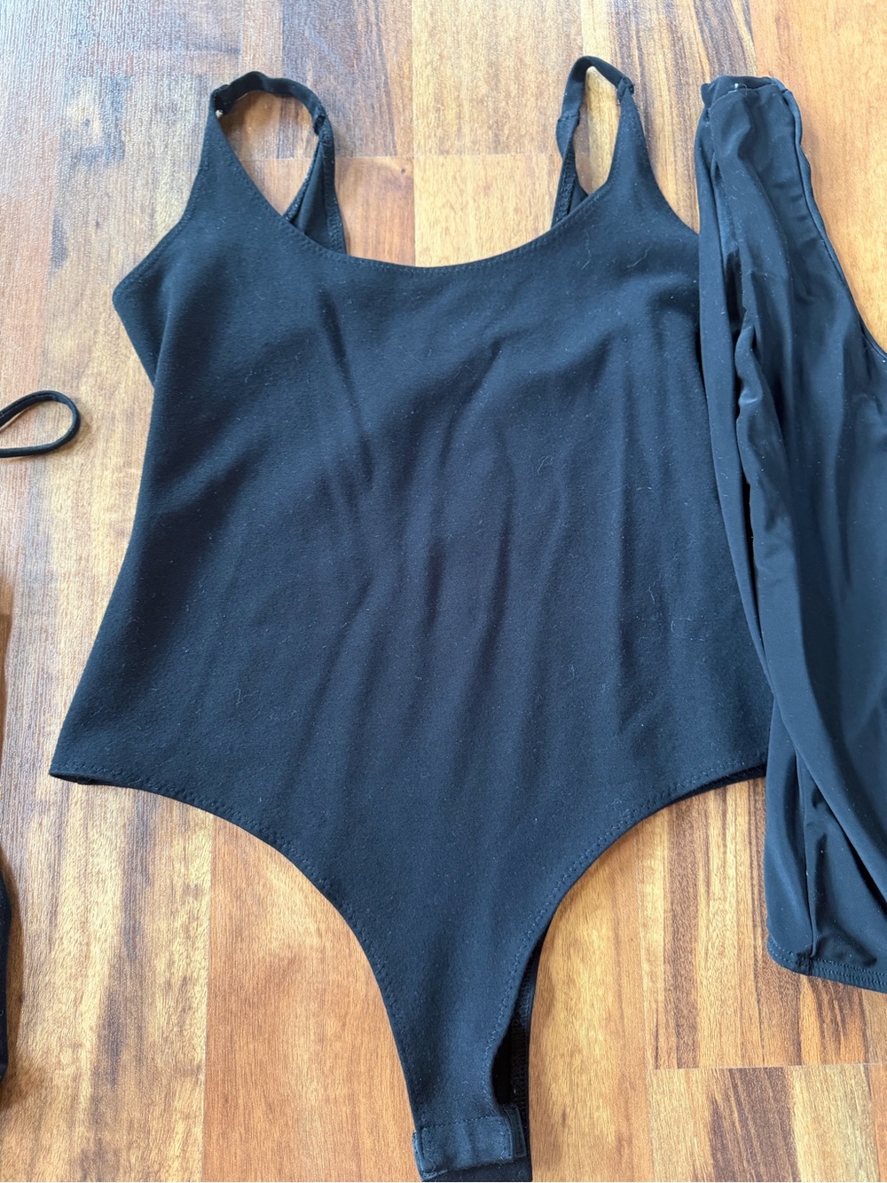 T.J.Maxx Women's Mixed Color Bodysuit bundle — Black, Taupe, Camel - Picture 8 of 17